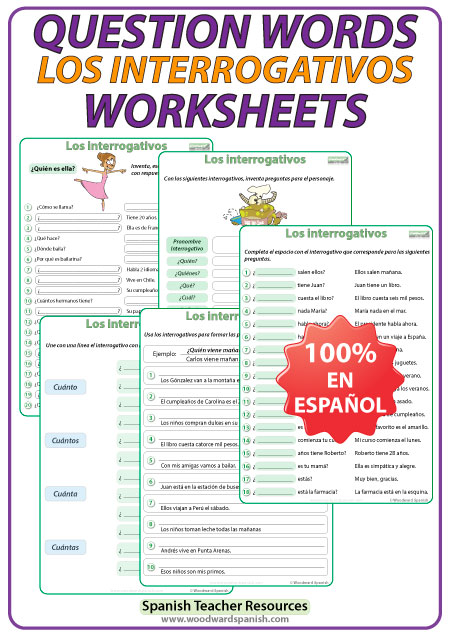 Spanish Question Words â Worksheets